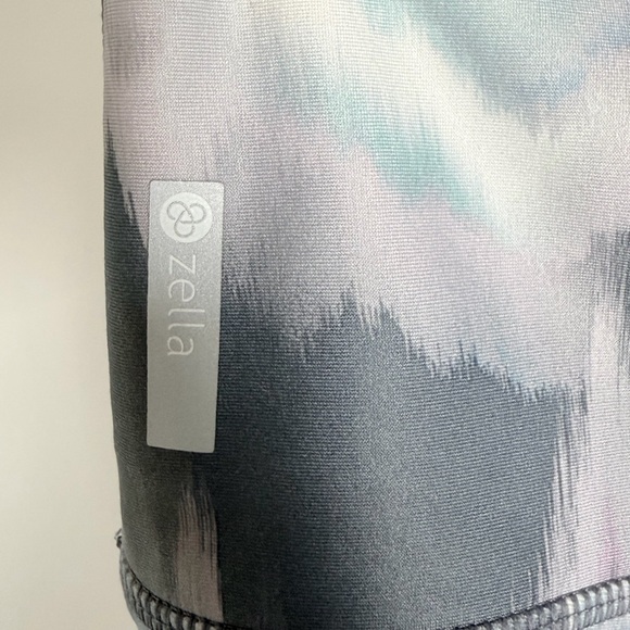 Zella Studio Lite High Waist 7/8 Leggings Gray Blue Pink XS Like New - Picture 6 of 8
